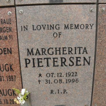 PIETERSEN Margherita 1922-1996