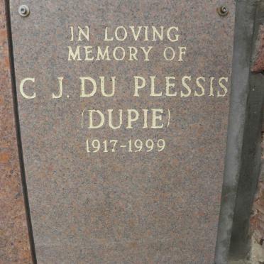 PLESSIS C.J., du 1917-1999