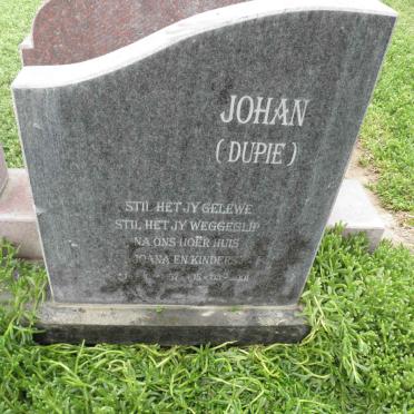 PLESSIS Johan, du 1952-2001