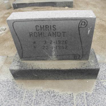 ROHLANDT Chris 1926-1982