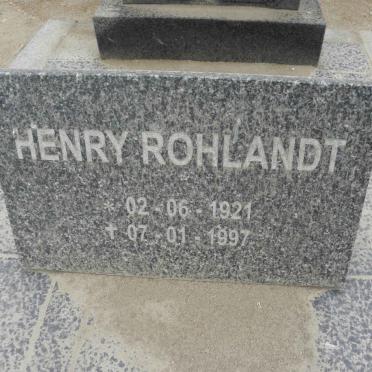ROHLANDT Henry 1921-1997