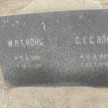 ROHL G.I.G. 1888-1975 &amp; W.P.T. 1907-1971