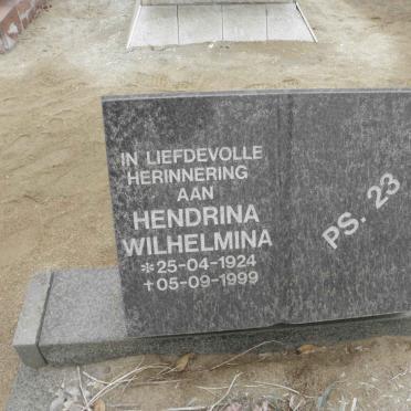 ? Hendrina Wilhelmina 1924-1999