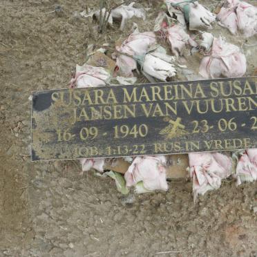 VUUREN Susara Mareina Susana, jansen van 1940-2008