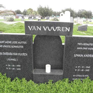 VUUREN Johan Andries, van 1948-2002 &amp; Sonja Barbara KŰHNEL 1959-2002