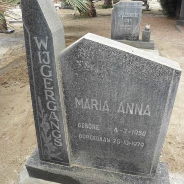 WIJGERGANGS Maria Anna 1950-1979