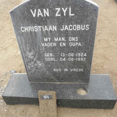 ZYL Christiaan Jacobus, van 1924-1992