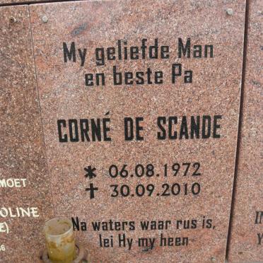 SCANDE Corne, de 1972-2010