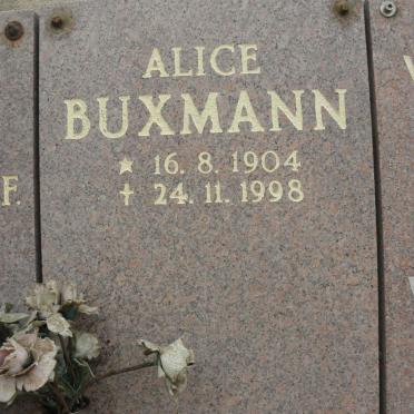 BUXMANN Alice 1904-1998