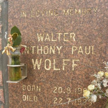 WOLFF Anthony Paul 19??-1995