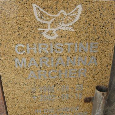 ARCHER Christine Marianna 1966-2003
