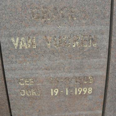 VUUREN Grace, van 1908-1998
