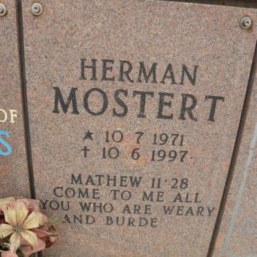 MOSTERT Herman 1971-1997