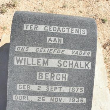 BERGH Willem Schalk 1875-1936