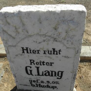 LANG G. -1905