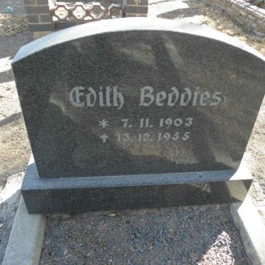 BEDDIES Edith 1903-1955
