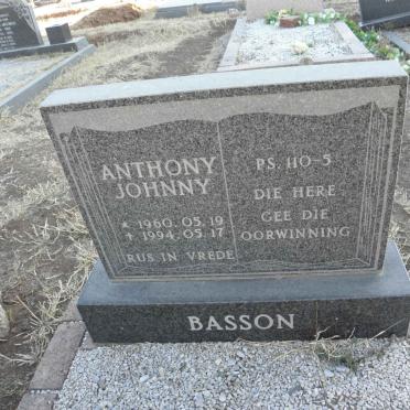 BASSON Anthony Johnny 1960-1994