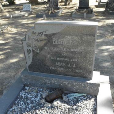BOSHOFF Adam J.J. 1886-1968