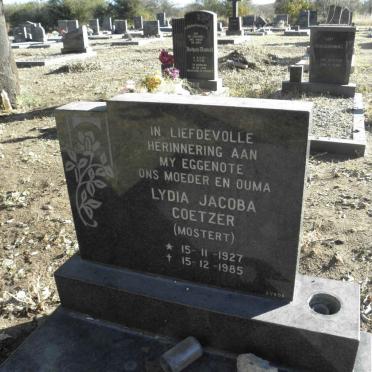 COETZER Lydia Jacoba nee MOSTERT 1927-1985
