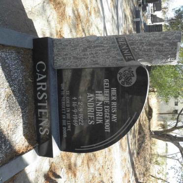 CARSTENS Hendrik Andries 1922-1969