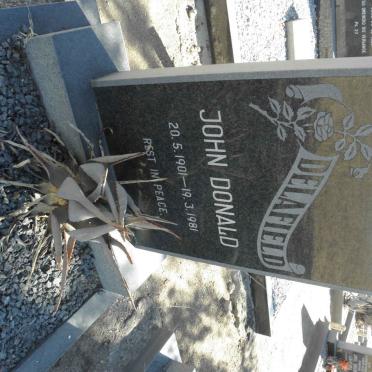 DELAFIELD Donald John 1901-1981