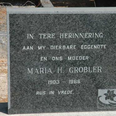 GROBLER Maria H. 1903-1966