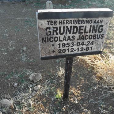 GRUNDELING Nicolaas Jacobus 1953-2012