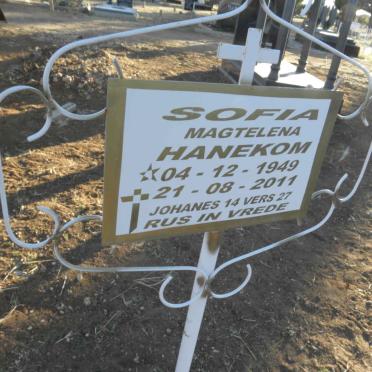 HANEKOM Sofia Magtelena 1949-2011