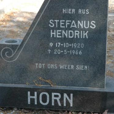 HORN Stefanus Hendrik 1920-1966