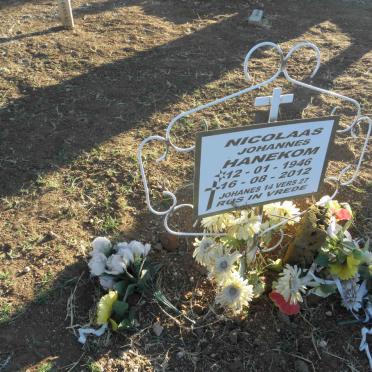 HANEKOM Nicolaas Johannes 1946-2012