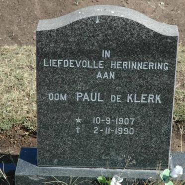 KLERK Paul, de 1907-1990