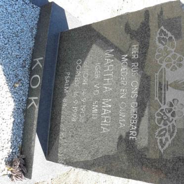 KOK Martha Maria nee V.D. SMIT 1908-1994