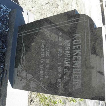 KOEKEMOER Abraham J.J. 1898-1970