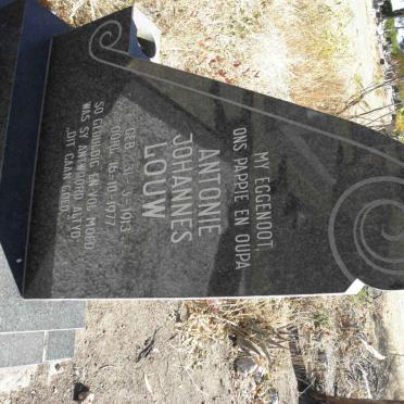 LOUW Antonie Johannes 1913-1977