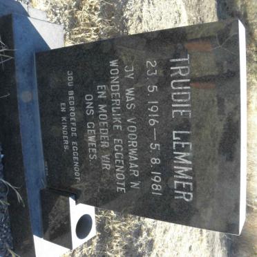 LEMMER Trudie 1916-1981