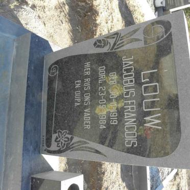 LOUW Jacobus Francois 1919-1984