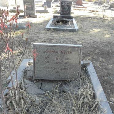 MEYER Johanna 1900-1986
