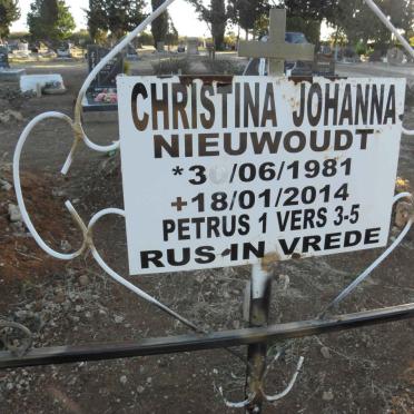 NIEUWOUDT Christina Johanna 1981-2014