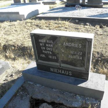 NIEHAUS Andries 1922-1984