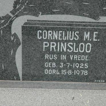 PRINSLOO Cornelius M.E. 1925-1978