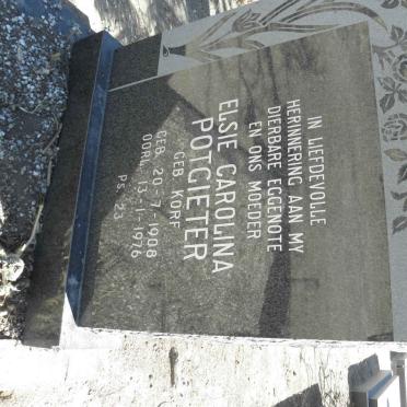 POTGIETER Elsie Carolina nee KORF 1908-1976