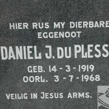 PLESSIS Daniel J., du 1919-1968