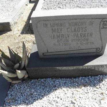 PARKER May Gladys, HAMBLY nee PURDON 1893-1975