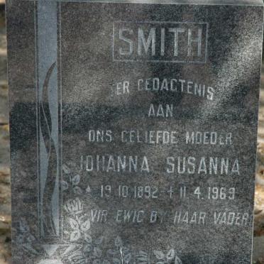 SMITH Johanna Susanna 1892-1969