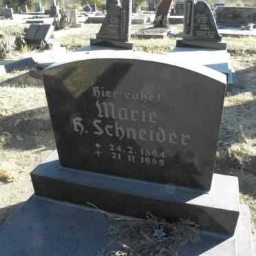 SCHNEIDER Marie H. 1894-1985