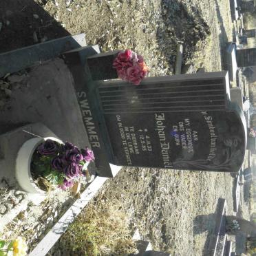 SWEMMER Johan Daniel 1933-1985