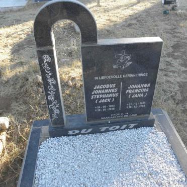 TOIT Jacobus Johannes Stephanus, du 1923-2010 &amp; Johanna Francina 1925-2008