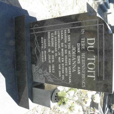 TOIT Johanna, du 1953-1966