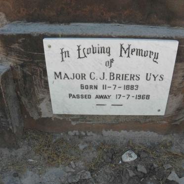 UYS C.J. Briers 1883-1968 &amp; Helena Augusta -1936