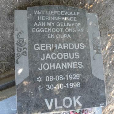 VLOK Gerhardus Jacobus Johannes 1929-1998